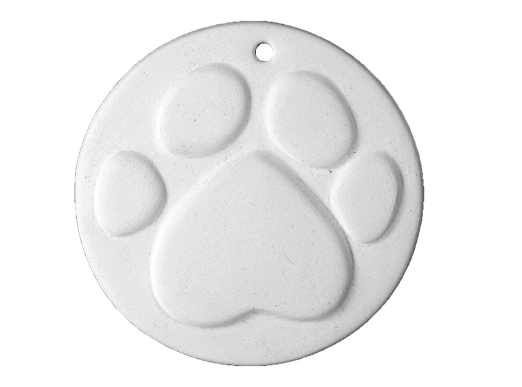 Flat Paw Print Ornament