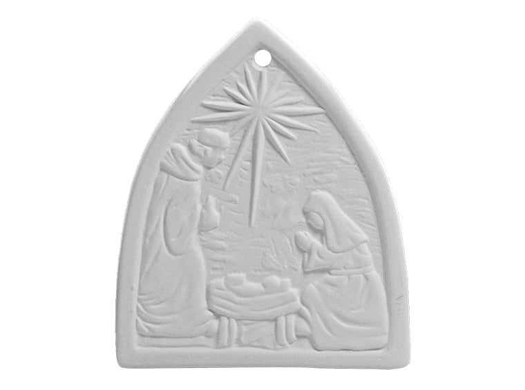 Flat Nativity Ornament