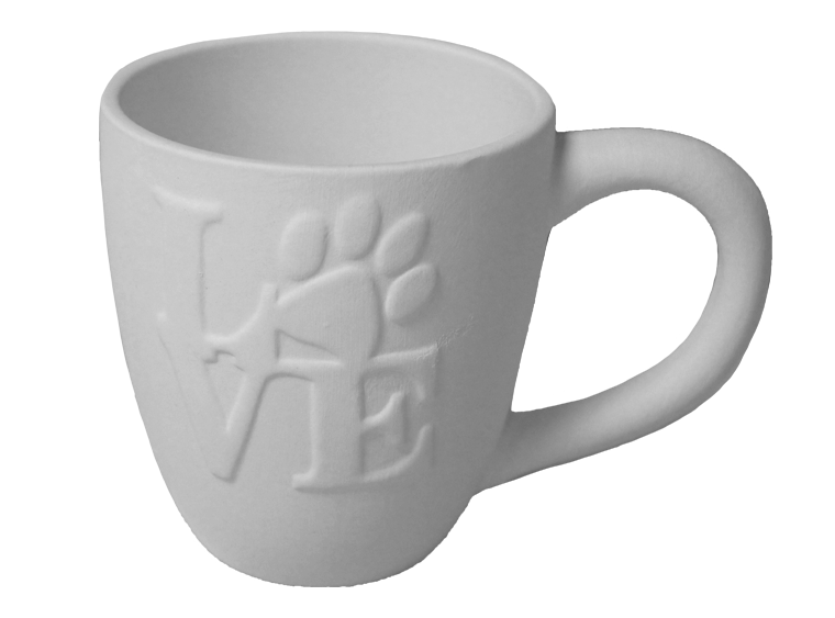 Love Paw Print Mug