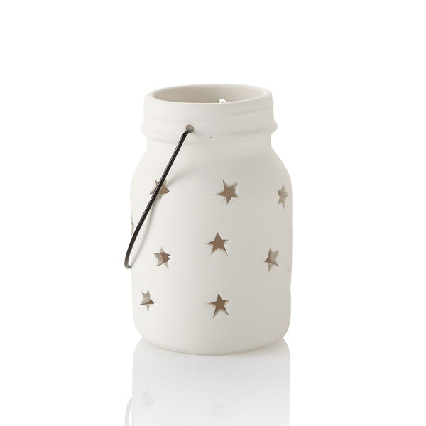 Medium Star Jar Lantern. 5 3/4”