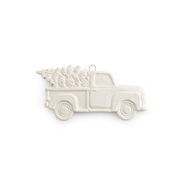 Flat Truck With Tree Ornament