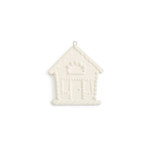 Flat Gingerbread House Ornament